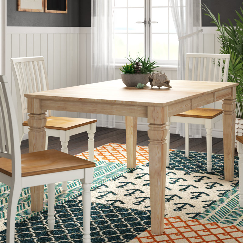 Rosecliff Heights Adams Extendable Butterfly Leaf Rubber Solid Wood ...